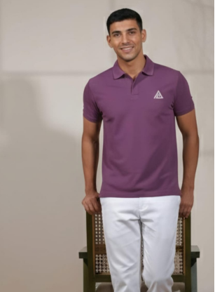 TEXTURED POLO | LIGHT PURPLE