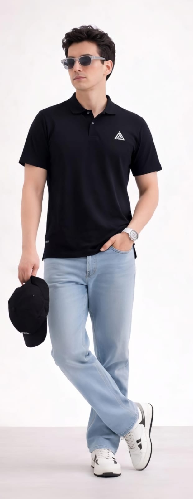 TEXTURED POLO | PREMIUM BLACK