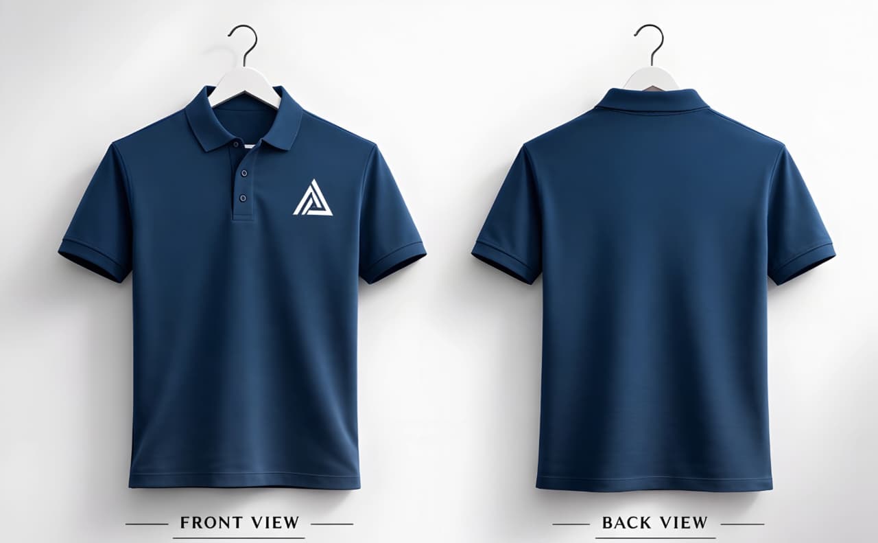 TEXTURED POLO | NAVY BLUE